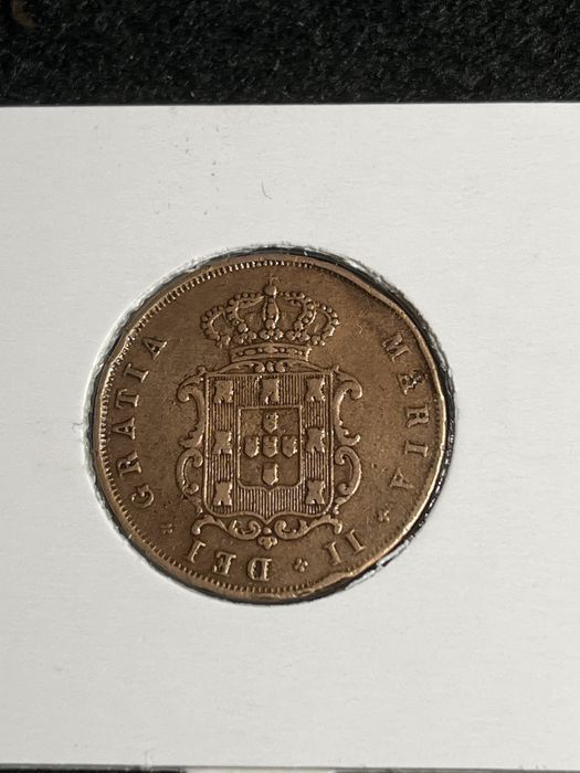 Moeda D. Maria II - V Reis 1848
