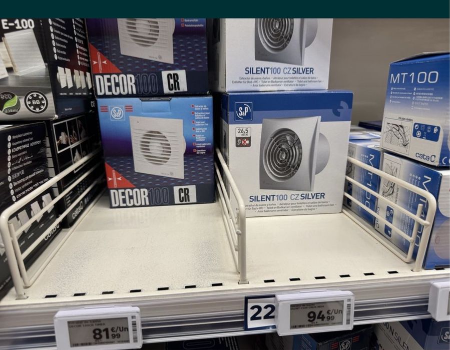 Ventax nova extractor prateado/cinzento