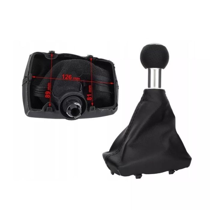 Moca manete de velocidades Audi A4 B6 e B7 nova com fole ( PELE)