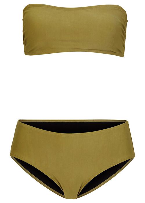 B.P.C bikini bandeau z figami oliwkowe ^34