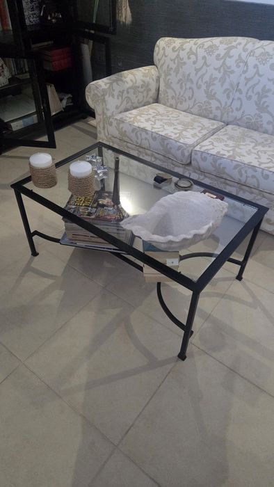 Mesa de Ferro com vidro