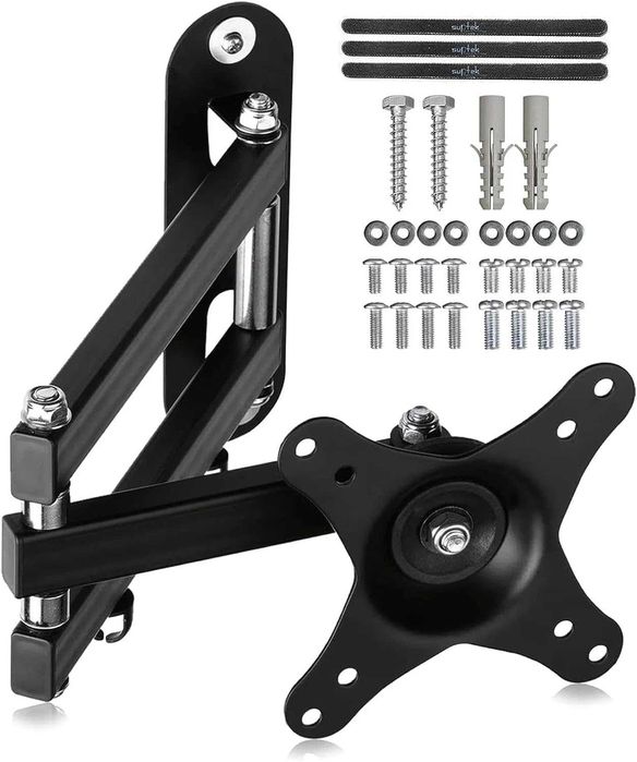 Suporte monitor parede p mais de 15 a 32'' 13 kg girar/inclinar/estender VESA 100 x 100/75 x 75 mm