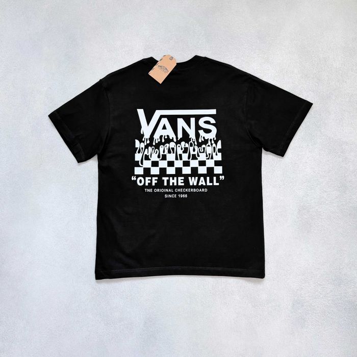 Футболка Vans Off The Wall Черная Футболка Венс Ванс Скейт sk8