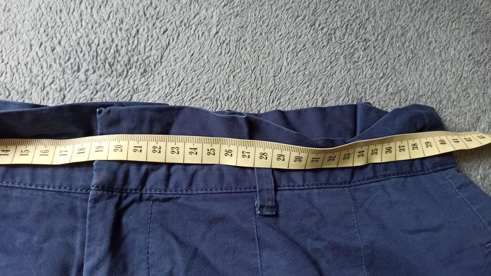 Granatowa spódnica rozkloszowana paperbag multi Wear rozm L