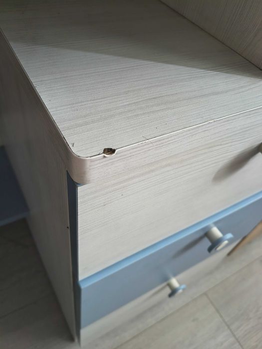 Biurko (biało/niebieskie)