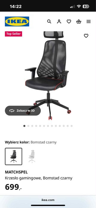 Krzeslo gamingowe  Bomstad czarne