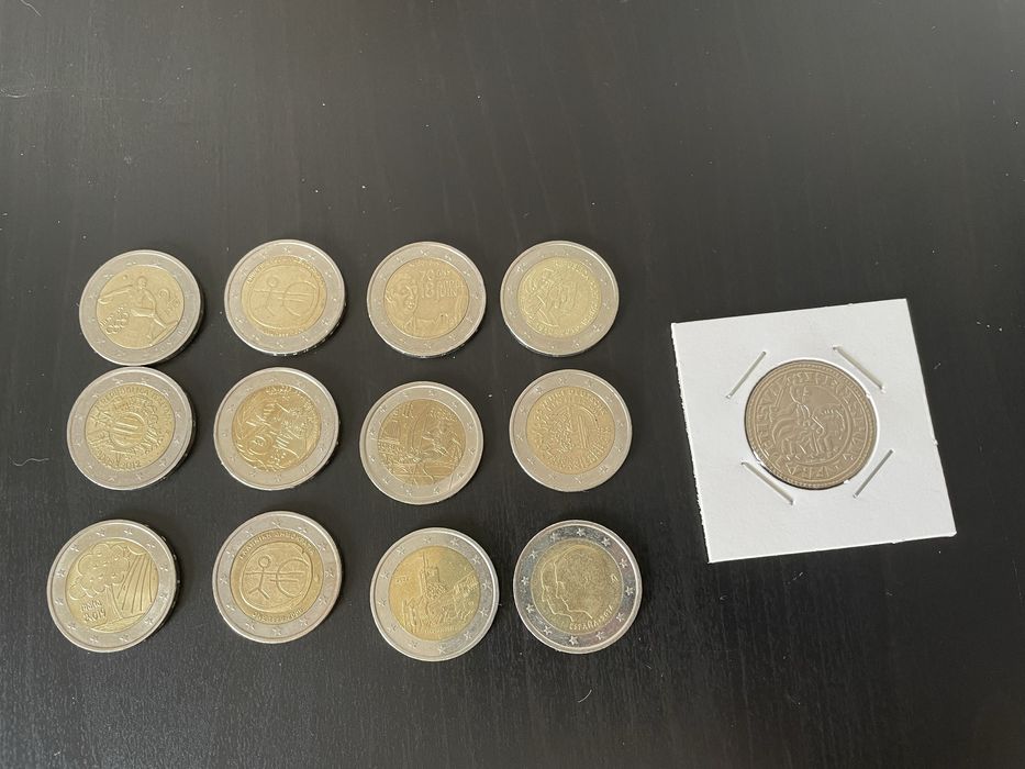 Moedas comemorativas 2€ circuladas