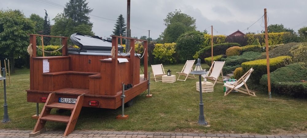 Balia mobilna do ogrodu strefa chillout relaksu Kraków