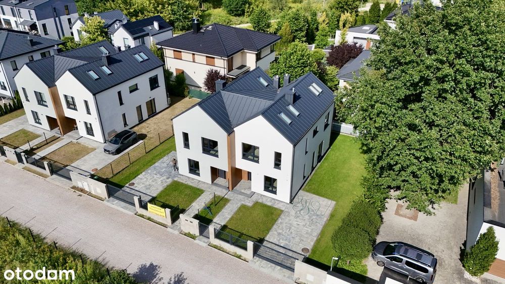 Nowoczesny bliźniak wśród zieleni Wawra, ul. Borowiecka - bezpośrednio