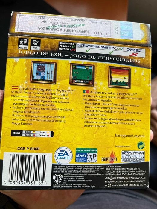 Harry Potter e a Câmara dos Segredos - Gameboy Color - COMPLETO