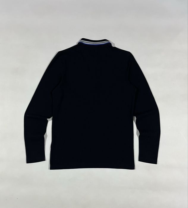 Поло hugo boss темно-синє з довгим рукавом лонгслив хуго босс розмір m