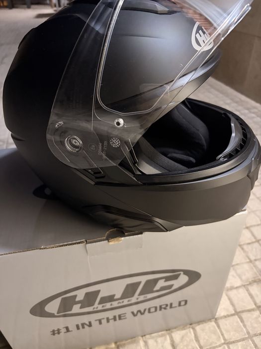 Capacete HJC I91 Modular Semi Flat Black