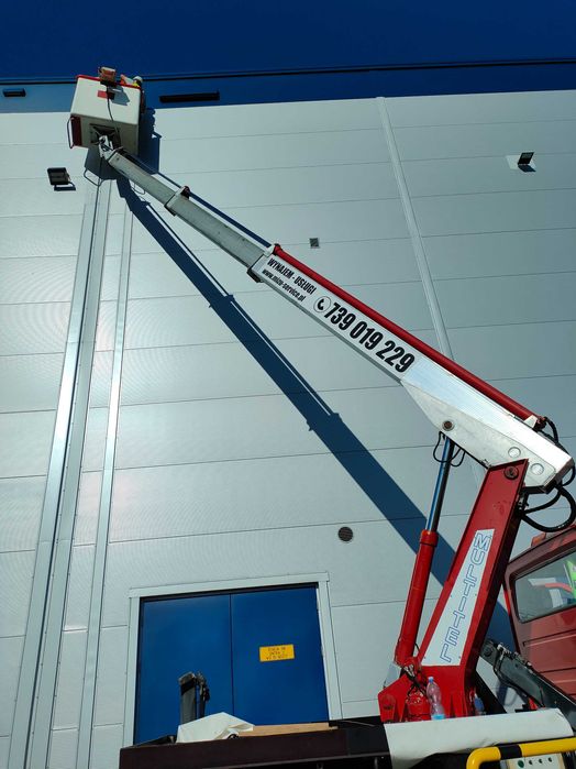 Usługi podnośnikiem koszowym zwyżka podnośnik koszowy wynajem 16-26m