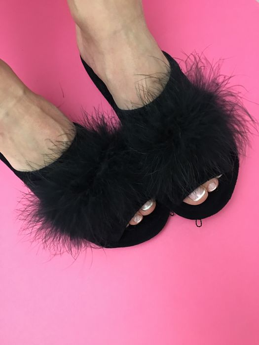 Женские велюровые тапочки низкий ход 35-41