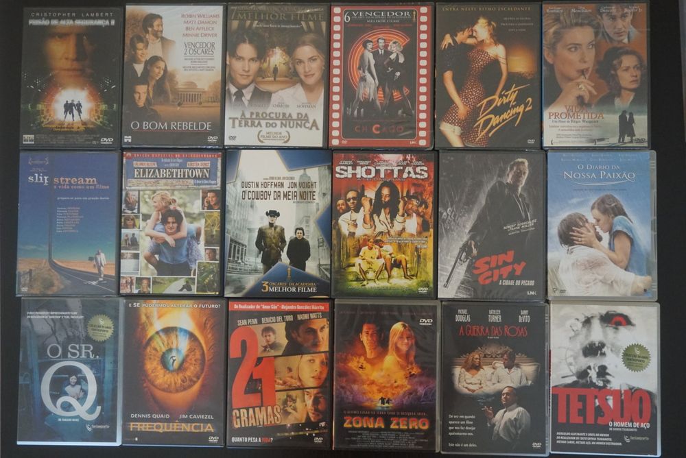 Filmes DVD. Descontos no interior.