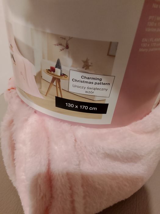 Koc,kocyk,koc świateczny,130/170,zimowy, wysyłka dziś,koc w jamniki