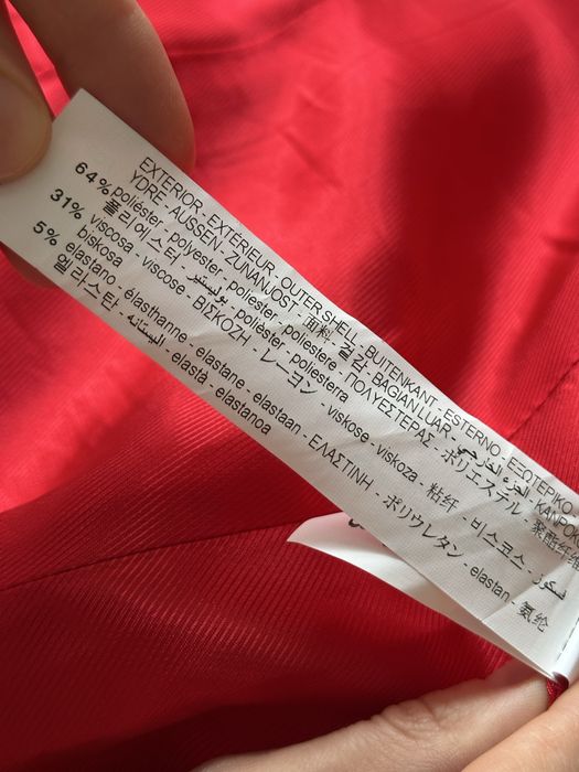 Жіночий блейзер / жакет zara basic, червоного кольору, розмір s