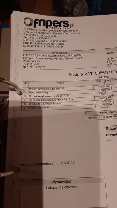 Tło polipropylen