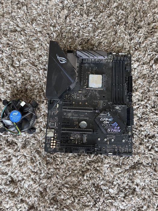 комплект asus rog b450f + ryzen 5 3600