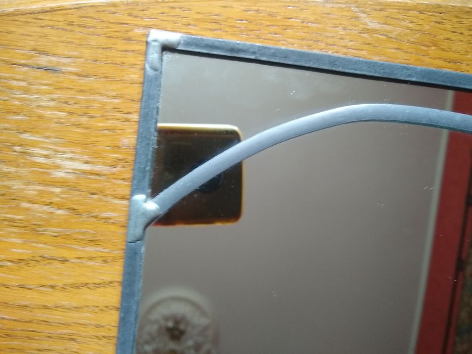 Witraż tulipany na lustrze 21,5x30 cm do powieszenia