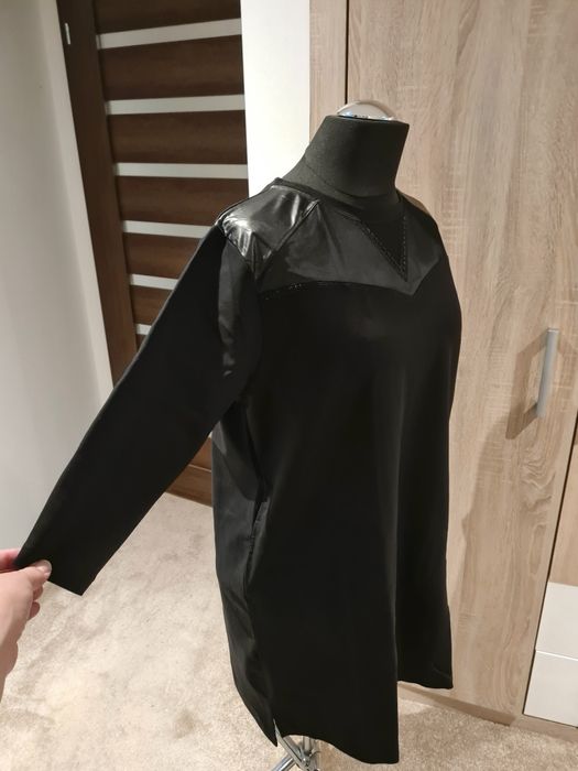 Elegancka czarna nowa sukienka Plus size