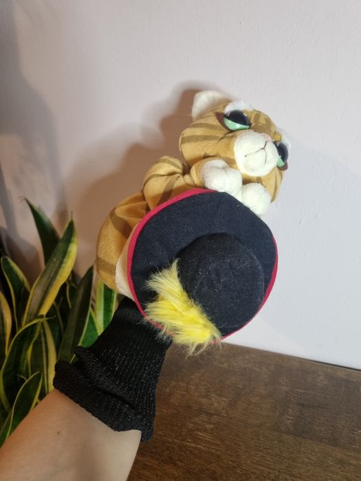 Kot w butach shrek zestaw pluszak maskotka pacynka interaktywny