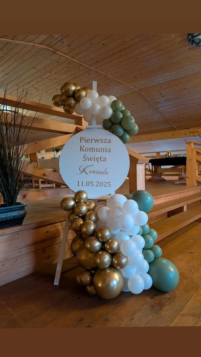 Balony z helem, dekoracje urodzinowe, girlandy na kole , ścianki balonowe