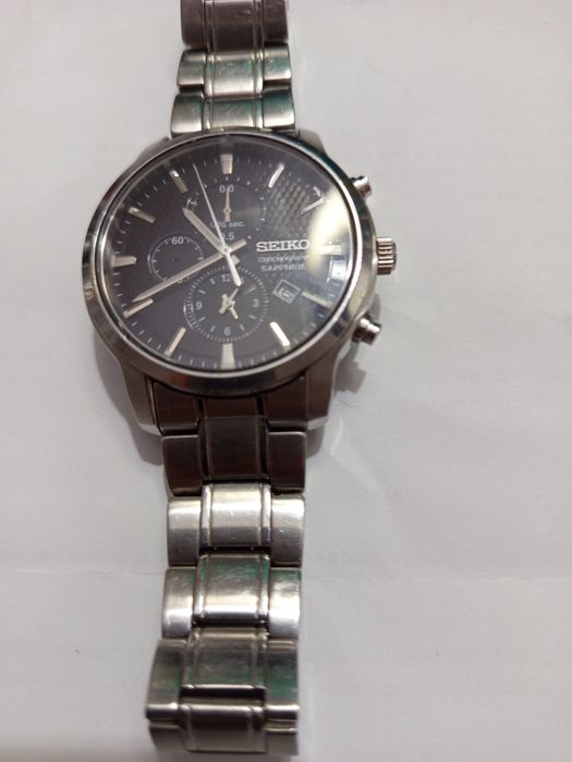 Seiko cronógrafo vidro safira como novo