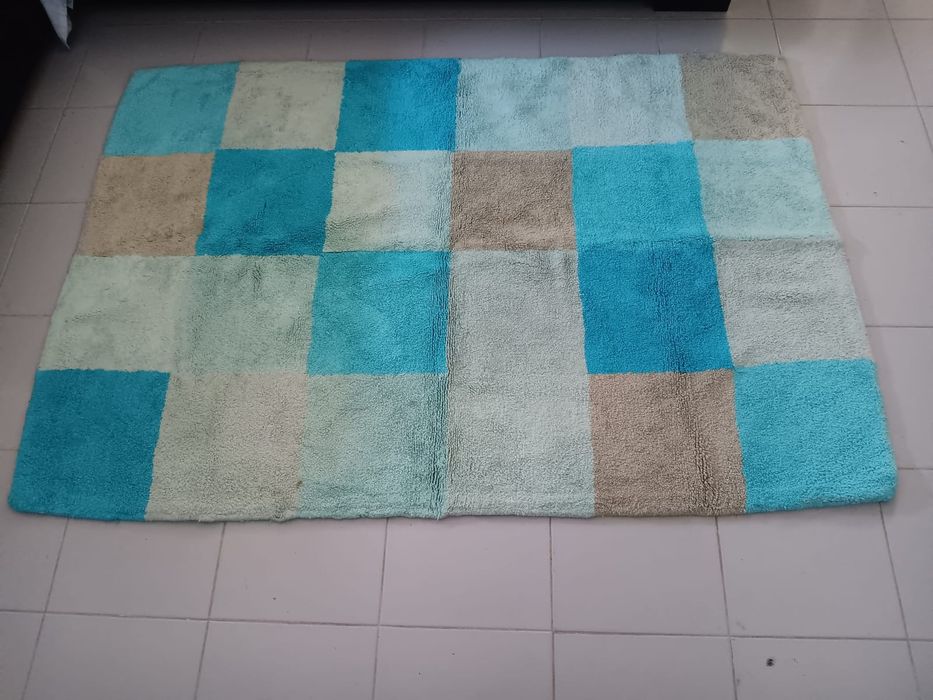 Tapete para sala ou quarto de 1,50 m por 2,00 m, fácil de higienizar,