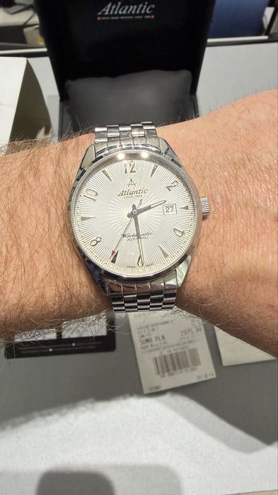 Zegarek Atlantic 51752.41.25SM full komplet z dok. Zakupu. Bransoleta
