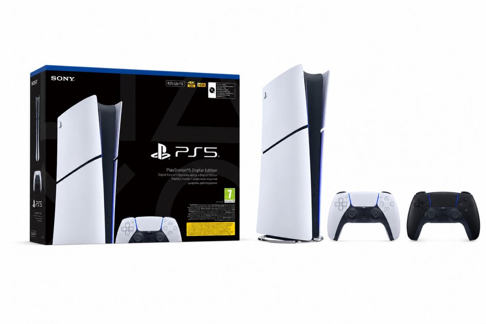 Sony Playstation 5 Digital Edition Slim + 2 pady