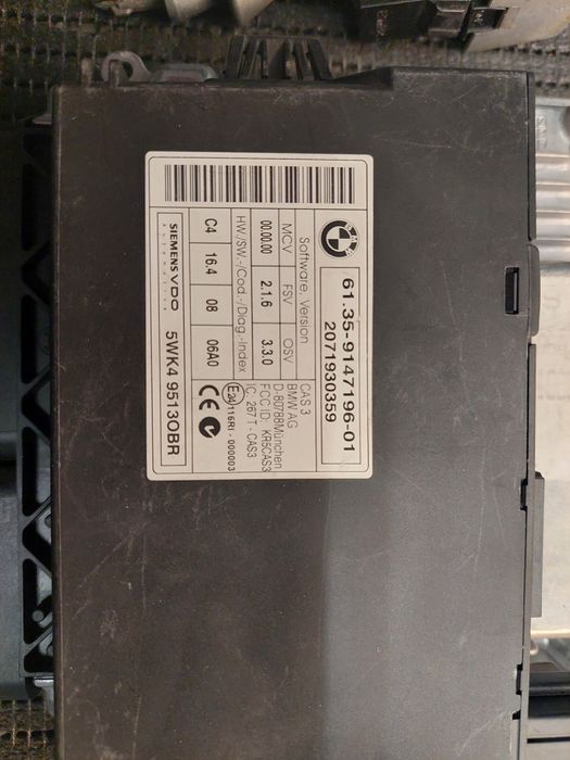 Bmw 320d 177cv e90 e91 e92 e93 kit dde centralina cas3 chave canhão