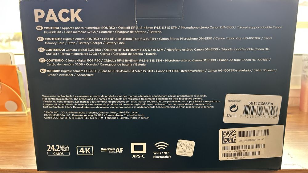 Canon EOS R50 com garantia