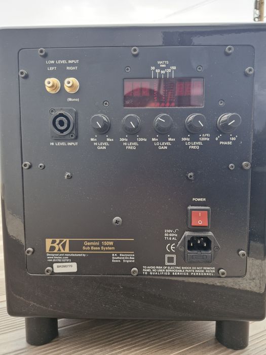 Subwoofer Gemini II Preto