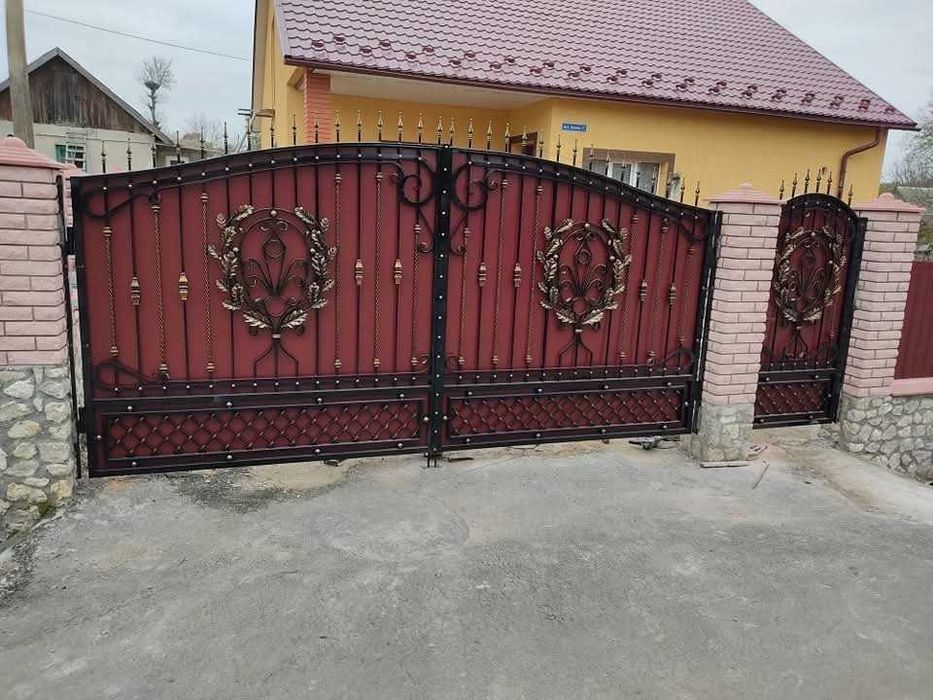 Ковані вироби брами перила сзожи навіси зварка