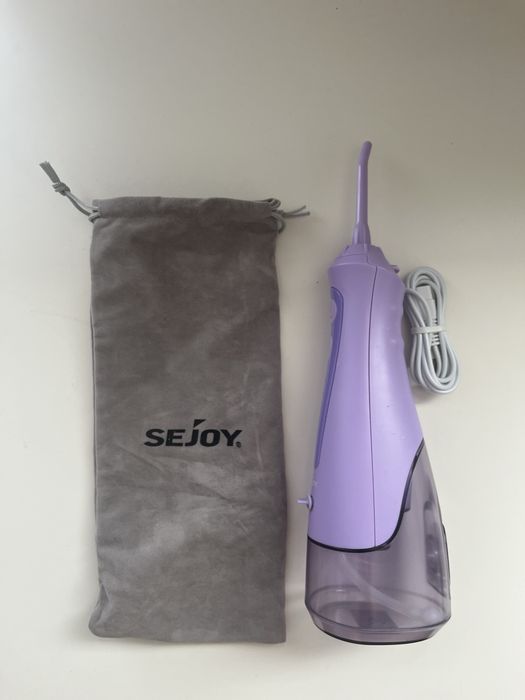 Irygator do zębów bezprzewodowy Sejoy | Fioletowy | Komplet z etui by