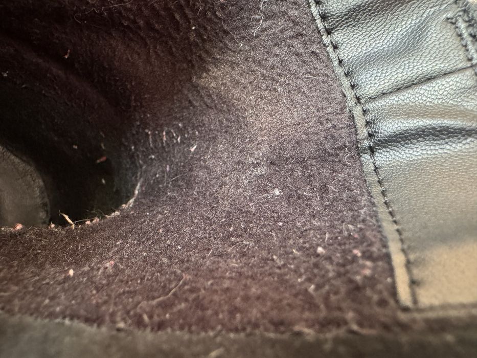 Glany buty zimowe za kostkę damskie czarne roz.37