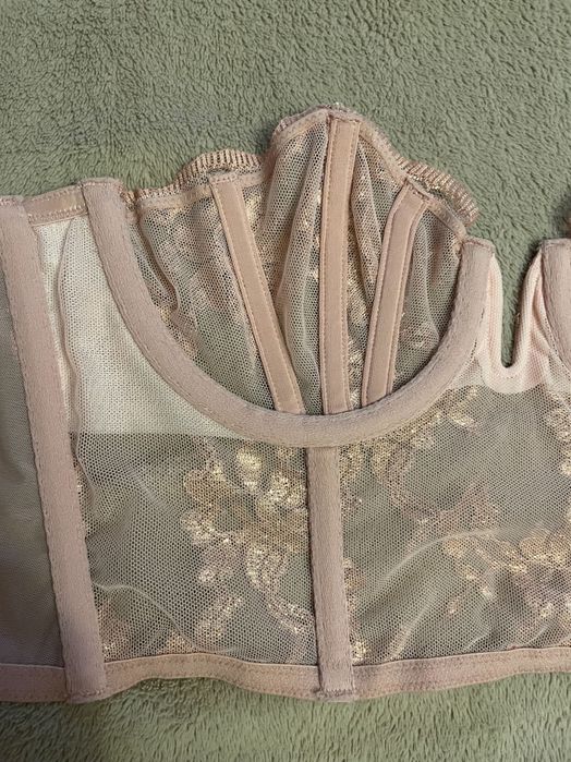 Бюст, бюстье без бретелей, корсет, топ Victoria’s Secret 32B/70B/xs