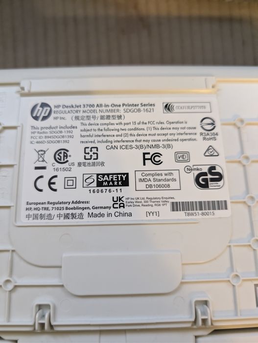 Drukarka HP DeskJet 3700 All-in-One | WiFi | Komplet Tuszów | Zadbana