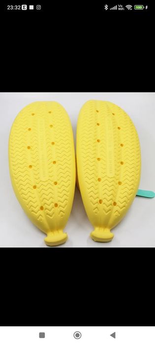 Hit slippers klapki r. 39 Banana gruba podeszwa