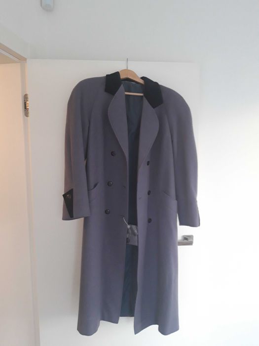 płaszcz damski wełniany szary elegancki