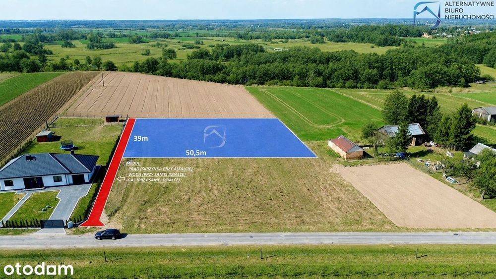 Piękna, ustawna działka 18ar - Zawieprzyce