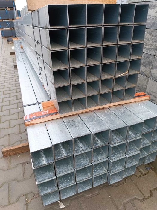Profil ocynkowany 100x100x3mm słupek profile cynkowane stalowe