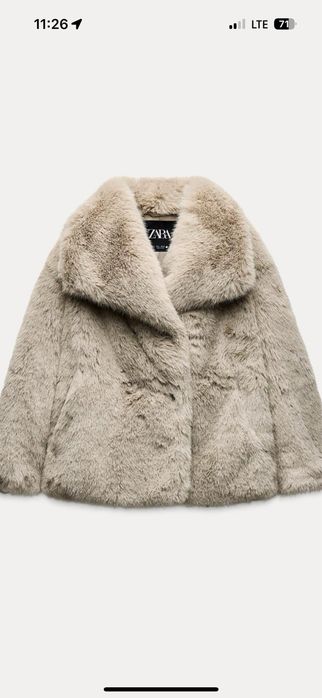 Zara Шуба Еко бежева