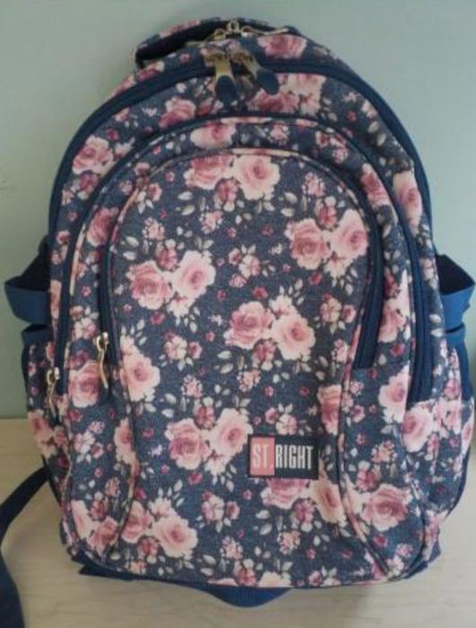 Plecak szkolny w kwiaty