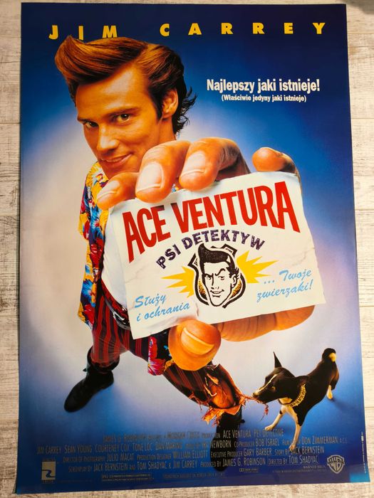 Plakat filmowy Ace Ventura Psi Detektyw oryginał