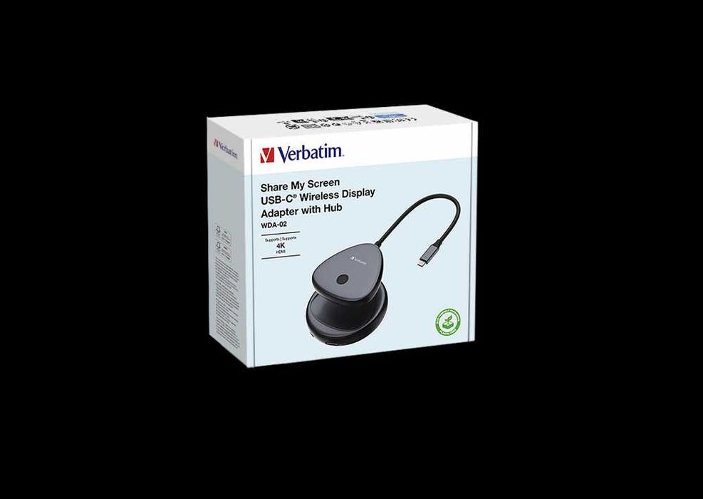Дисплей 4К бездротовий адаптер Share My Screen 4K Verbatim