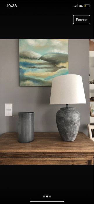 Jarra cinzenta floreira flores