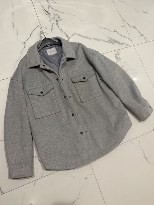 Бомьер zara теплая рубашка куртка пальто тепла сорочка