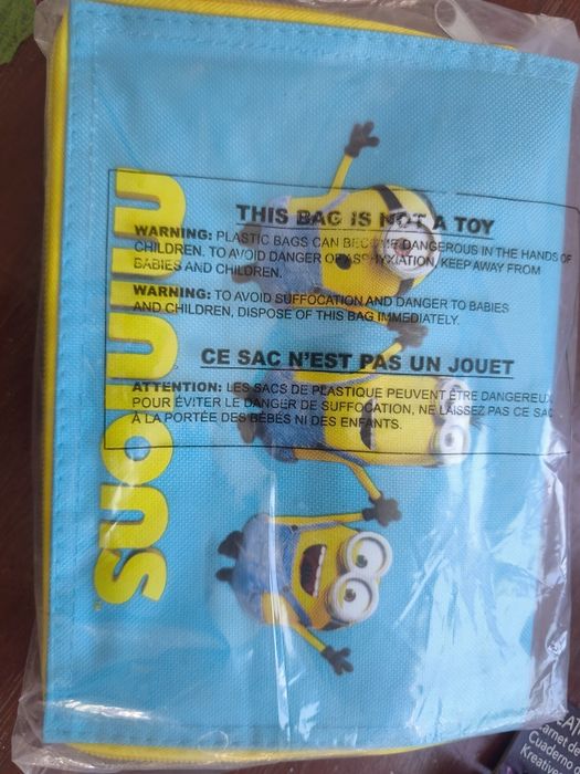 Saco Térmico / Lancheira Minions 5L (Merchandising Oficial) – Novo Selado